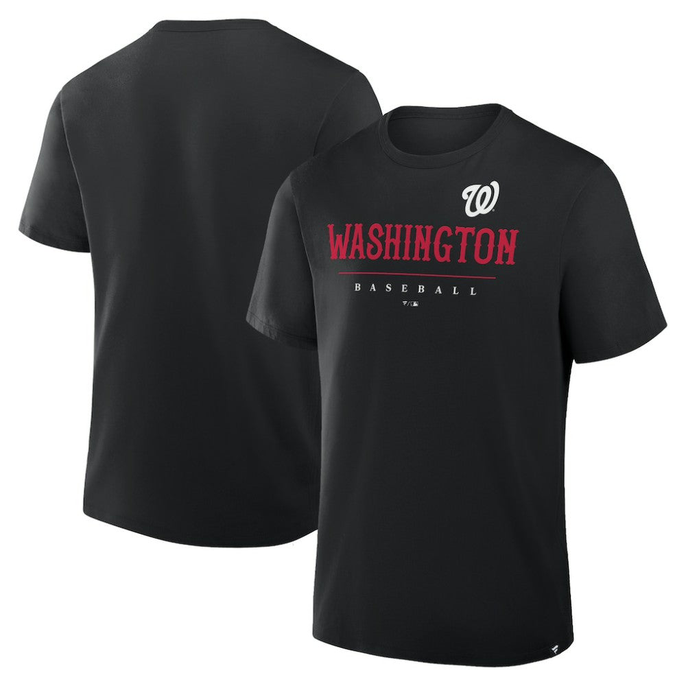 Black Washington Nationals Fanatics Color Pop Legacy Clubhouse T-Shirt