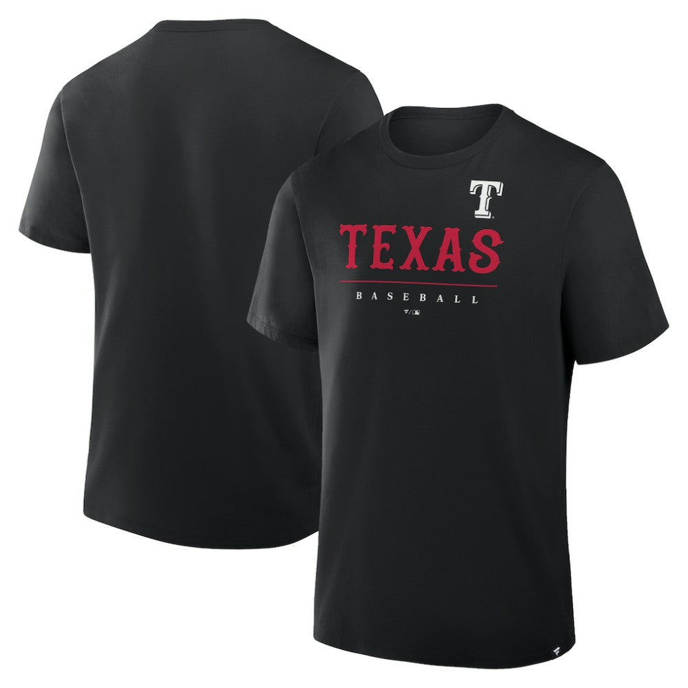 Black Texas Rangers Fanatics Color Pop Legacy Clubhouse T-Shirt