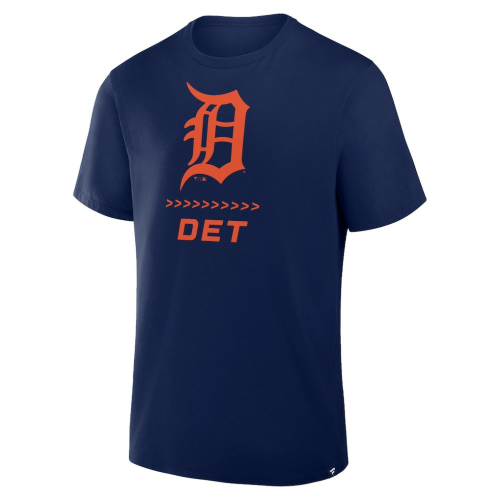 Navy Detroit Tigers Fanatics Clubhouse Legacy Side Swipe T-Shirt