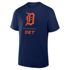Navy Detroit Tigers Fanatics Clubhouse Legacy Side Swipe T-Shirt