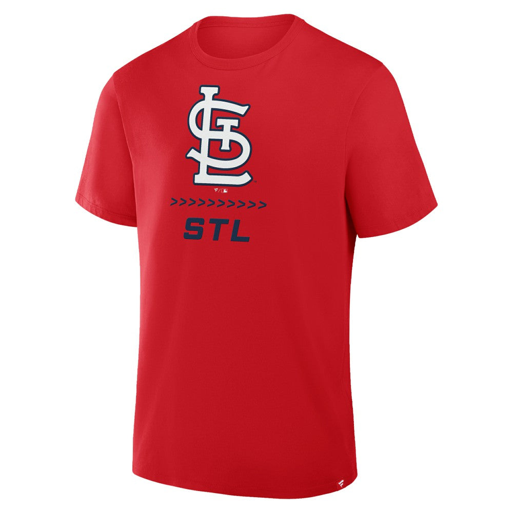 Red St. Louis Cardinals Fanatics Clubhouse Legacy Side Swipe T-Shirt