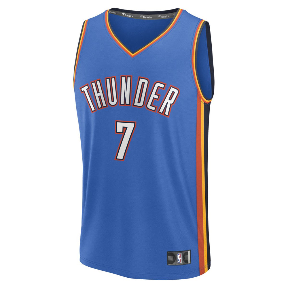 Fanatics Chet Holmgren Oklahoma City Thunder Fast Break Replica Player Jersey