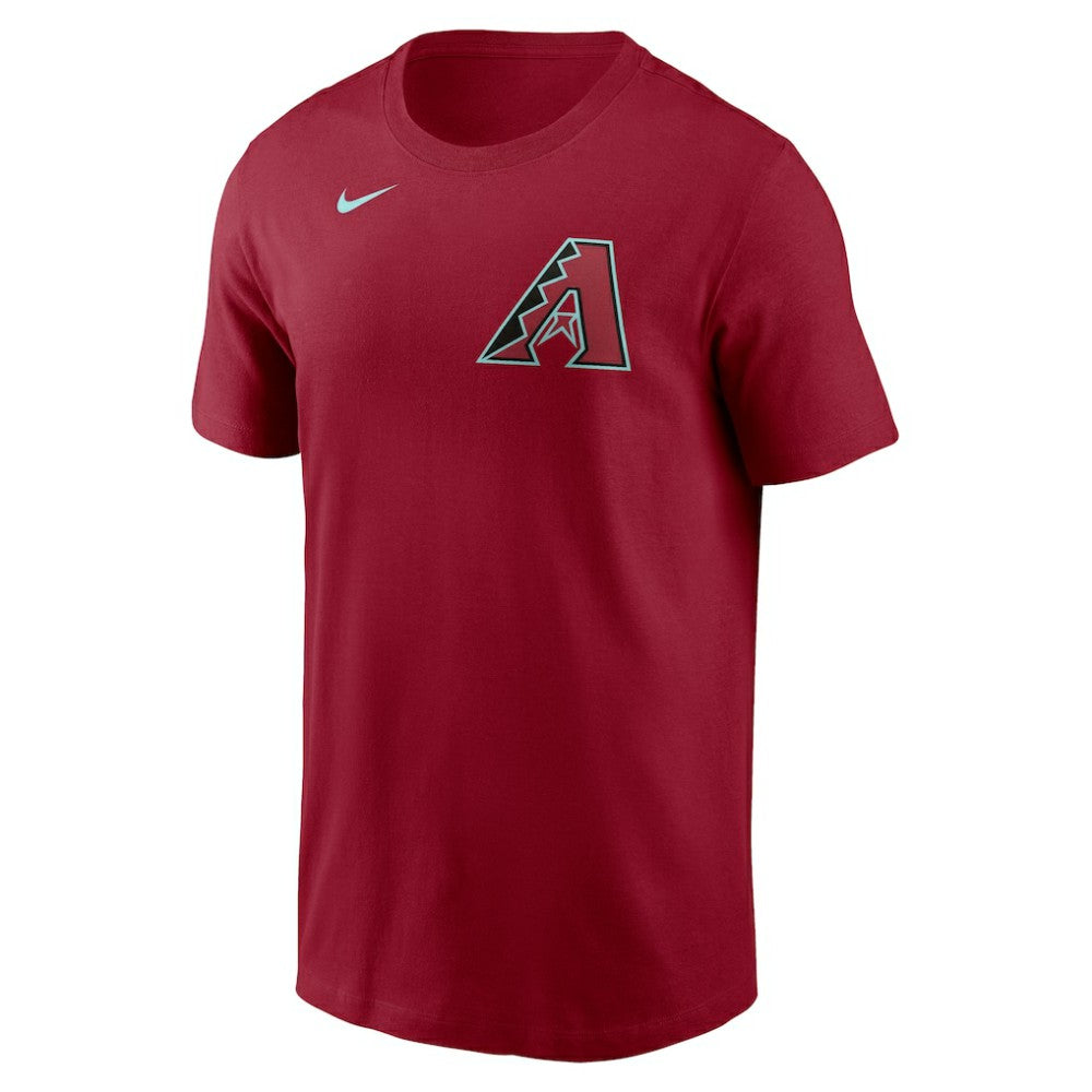 Red Corbin Carroll Arizona Diamondbacks Nike Fuse Name & Number T-Shirt