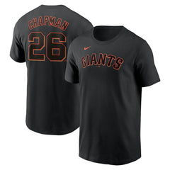 Black Matt Chapman San Francisco Giants Nike Fuse Name & Number T-Shirt