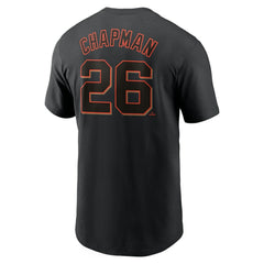 Black Matt Chapman San Francisco Giants Nike Fuse Name & Number T-Shirt
