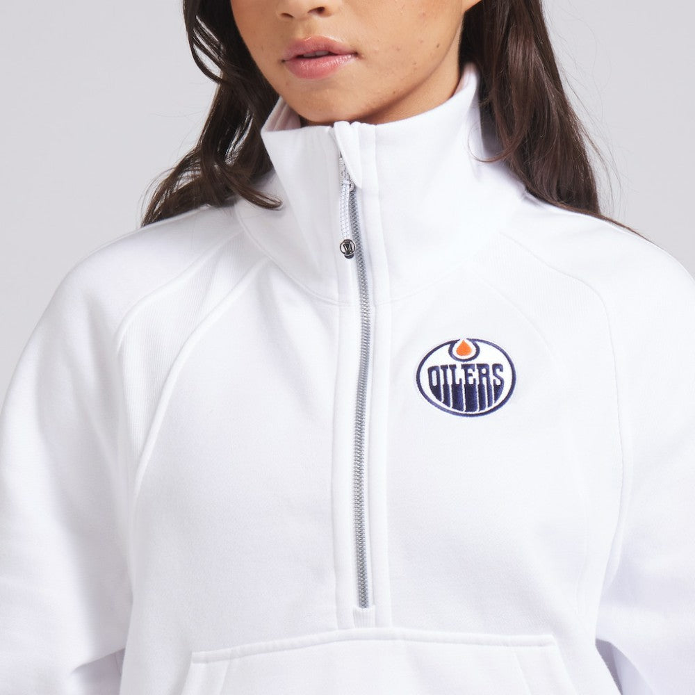 NHL Edmonton Oilers lululemon Women's Scuba Oversized Half Zip Top