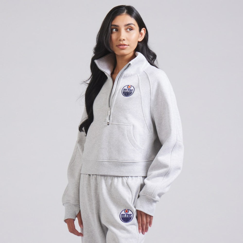 NHL Edmonton Oilers lululemon Women's Scuba Oversized Half Zip Top