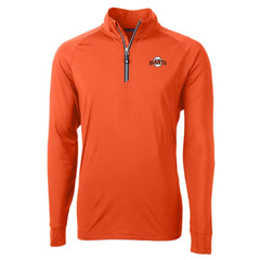Orange San Francisco Giants Cutter & Buck  Adapt Eco Knit Stretch Recycled Quarter-Zip Pullover Top