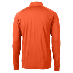 Orange San Francisco Giants Cutter & Buck  Adapt Eco Knit Stretch Recycled Quarter-Zip Pullover Top