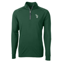 Hunter Green Athletics Cutter & Buck Stomper Adapt Eco Knit Stretch Recycled Quarter-Zip Pullover Top