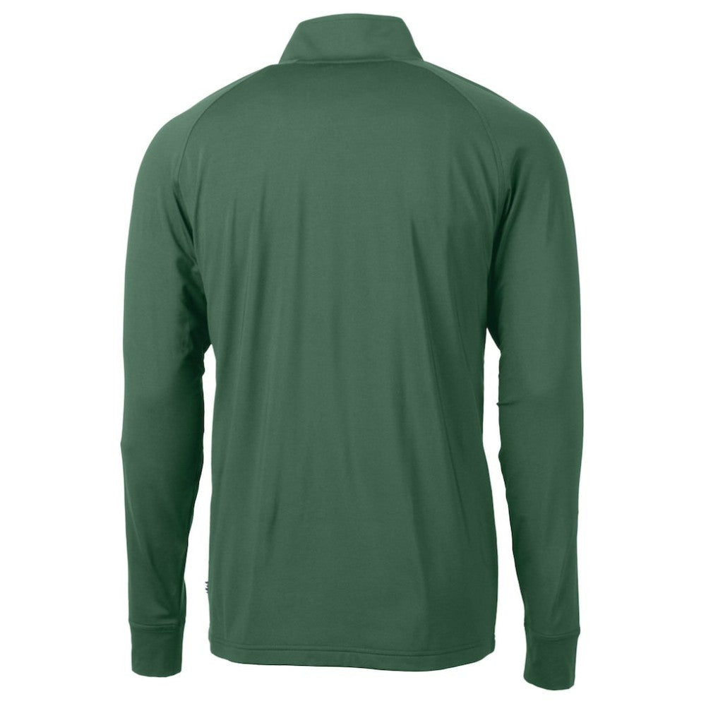 Hunter Green Athletics Cutter & Buck Stomper Adapt Eco Knit Stretch Recycled Quarter-Zip Pullover Top