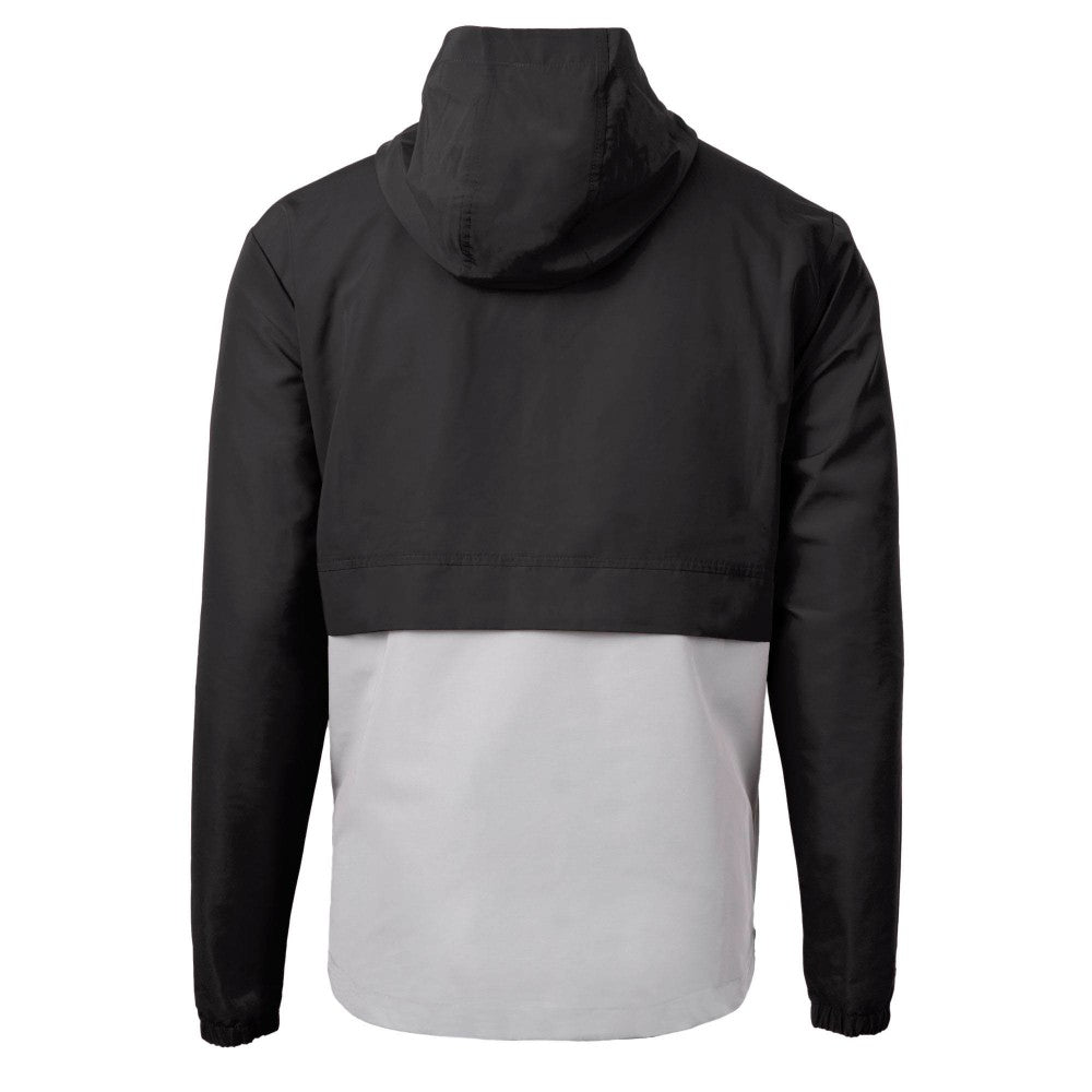 Black Cincinnati Reds Cutter & Buck Charter Eco Recycled Half-Zip Anorak Jacket