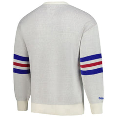 Cream Chicago Cubs Mitchell & Ness Retro Pullover Sweater