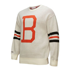 Cream Baltimore Orioles Mitchell & Ness Retro Pullover Sweater