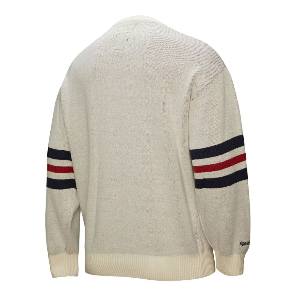 Cream Boston Red Sox Mitchell & Ness Retro Pullover Sweater
