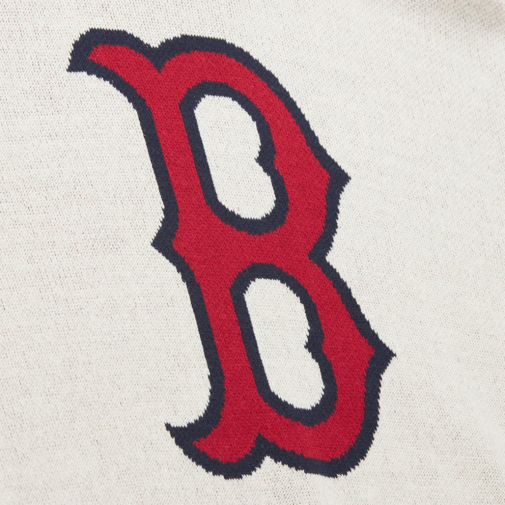 Cream Boston Red Sox Mitchell & Ness Retro Pullover Sweater