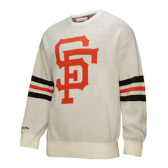 Cream San Francisco Giants Mitchell & Ness Retro Pullover Sweater