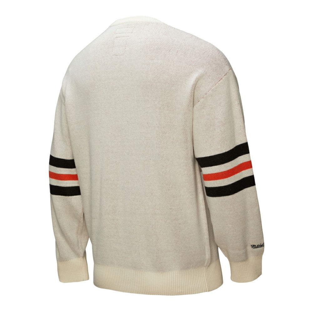 Cream San Francisco Giants Mitchell & Ness Retro Pullover Sweater