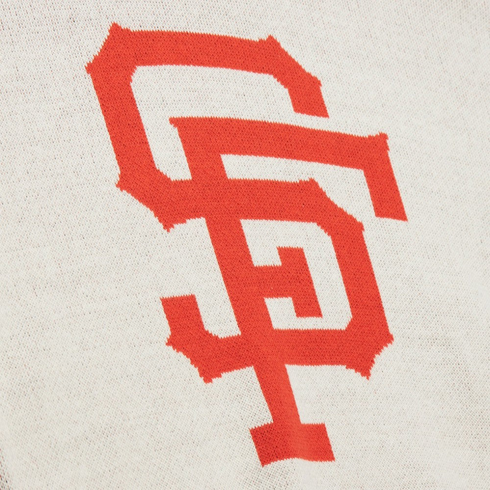 Cream San Francisco Giants Mitchell & Ness Retro Pullover Sweater