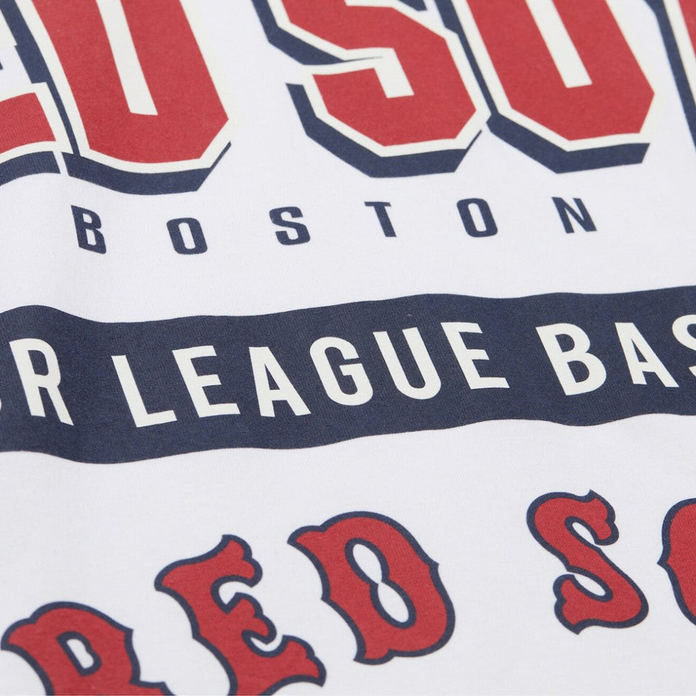 White Boston Red Sox Mitchell & Ness Cooperstown Collection Team Origins Premium T-Shirt