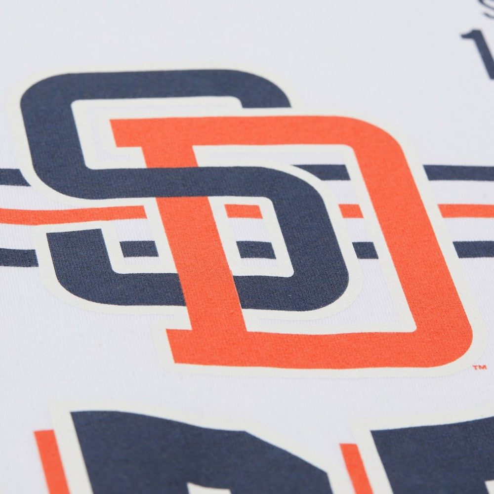 White San Diego Padres Mitchell & Ness Cooperstown Collection Team Origins Premium T-Shirt