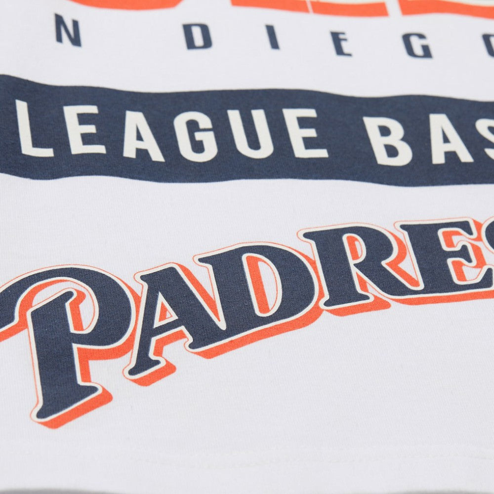 White San Diego Padres Mitchell & Ness Cooperstown Collection Team Origins Premium T-Shirt
