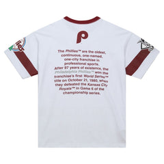 White Philadelphia Phillies Mitchell & Ness Cooperstown Collection Team Origins Premium T-Shirt