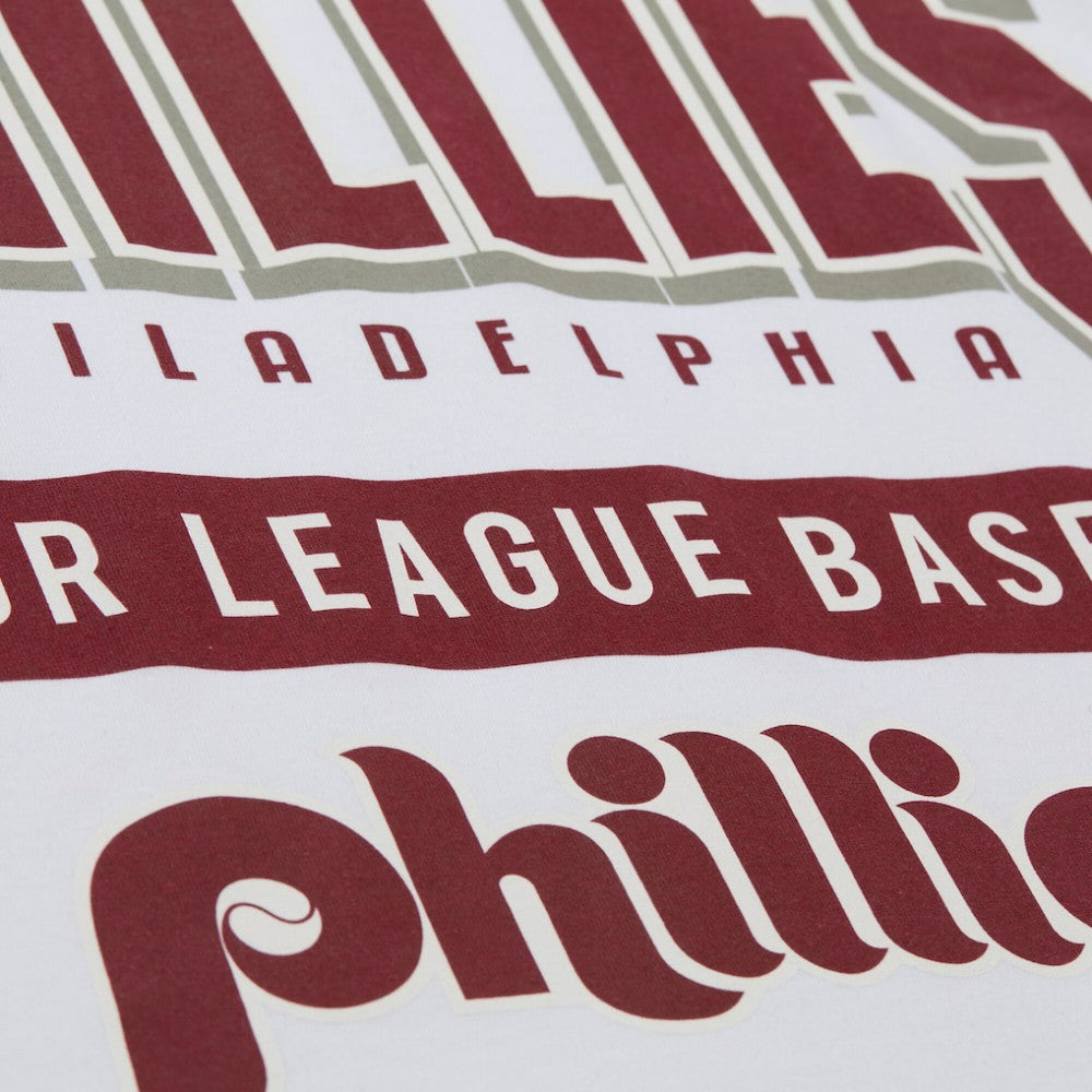 White Philadelphia Phillies Mitchell & Ness Cooperstown Collection Team Origins Premium T-Shirt