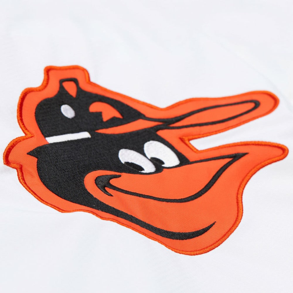 White Baltimore Orioles Mitchell & Ness Vintage Full-Snap Hooded Coaches Jacket