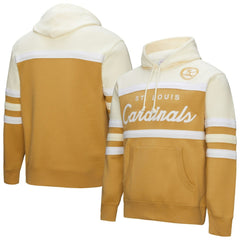 Tan/Cream St. Louis Cardinals Mitchell & Ness Head Coach Pullover Hoodie