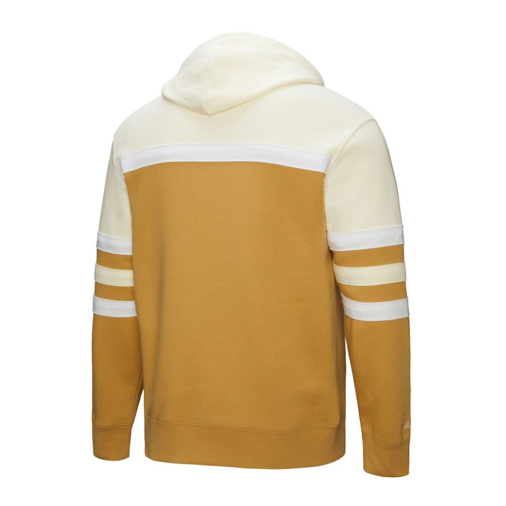 Tan/Cream Chicago Cubs Mitchell & Ness Head Coach Pullover Hoodie