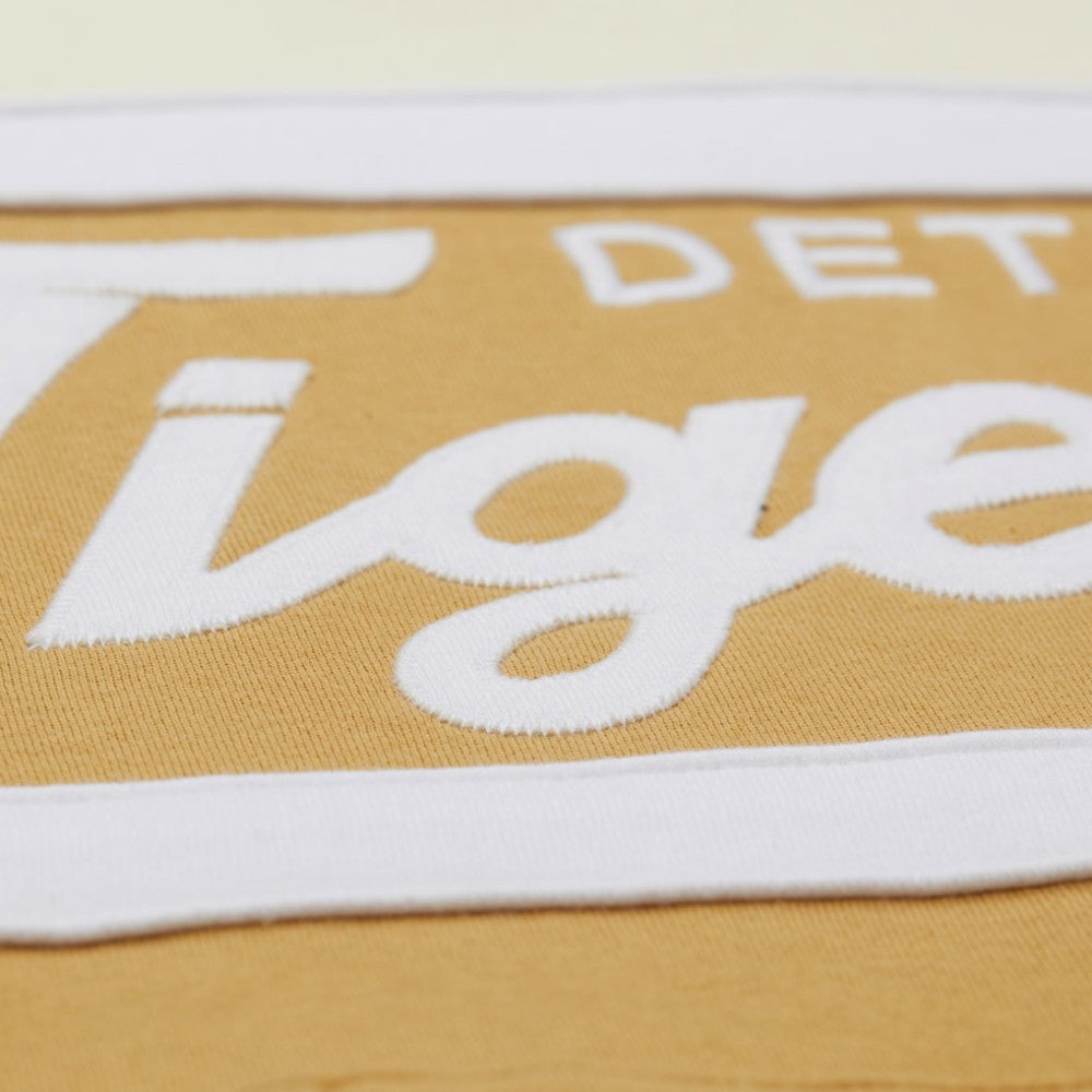 Tan/Cream Detroit Tigers Mitchell & Ness Head Coach Pullover Hoodie