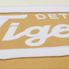 Tan/Cream Detroit Tigers Mitchell & Ness Head Coach Pullover Hoodie