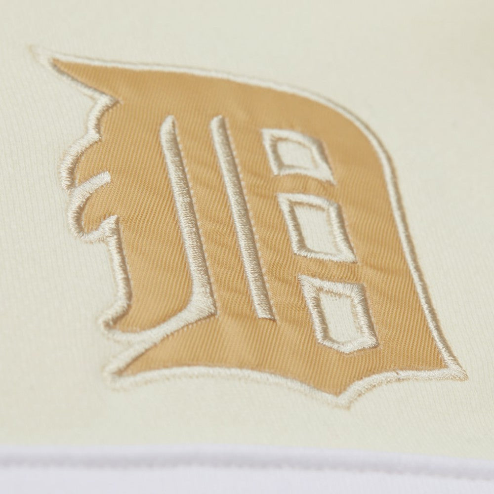 Tan/Cream Detroit Tigers Mitchell & Ness Head Coach Pullover Hoodie