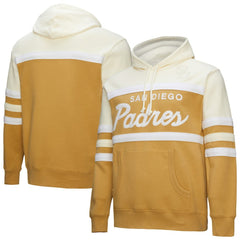 Tan/Cream San Diego Padres Mitchell & Ness Head Coach Pullover Hoodie