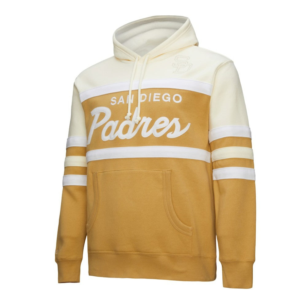 Tan/Cream San Diego Padres Mitchell & Ness Head Coach Pullover Hoodie