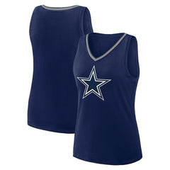 Logo Athletic Women's Stellar Win V-Neck Tank Top - Dallas Cowboys Tops