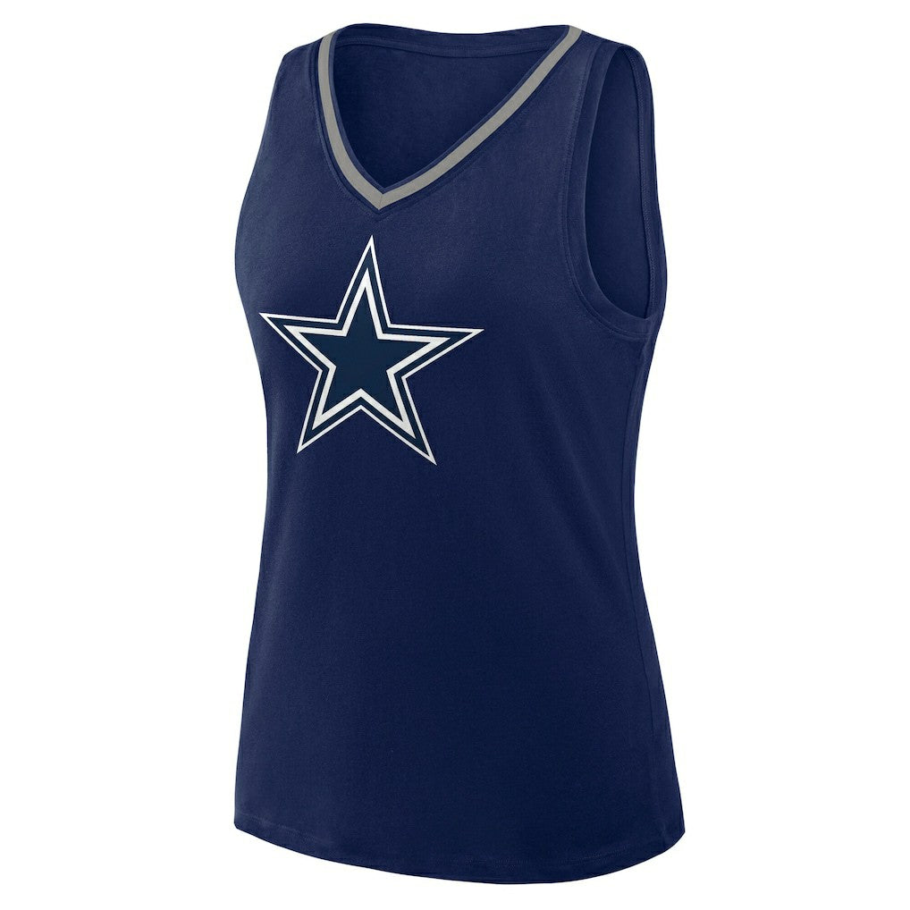 Logo Athletic Women's Stellar Win V-Neck Tank Top - Dallas Cowboys Tops