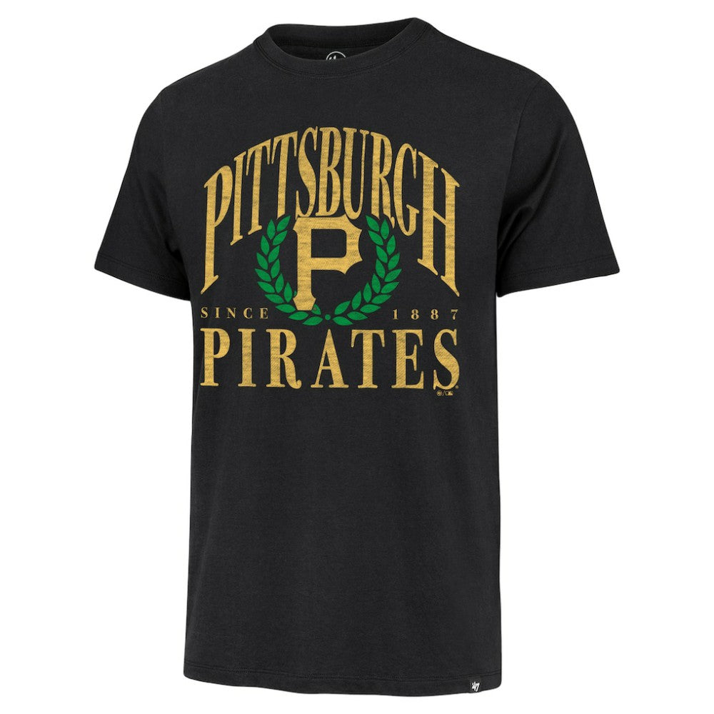Black Pittsburgh Pirates '47 Pitchout Franklin T-Shirt