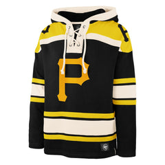 Black Pittsburgh Pirates '47 Superior Lacer Pullover Hoodie