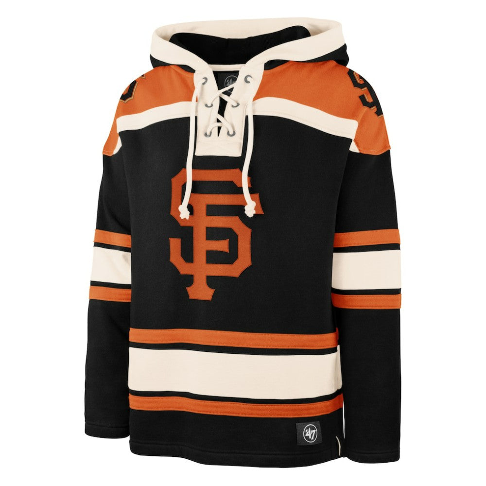 Black San Francisco Giants '47 Superior Lacer Pullover Hoodie