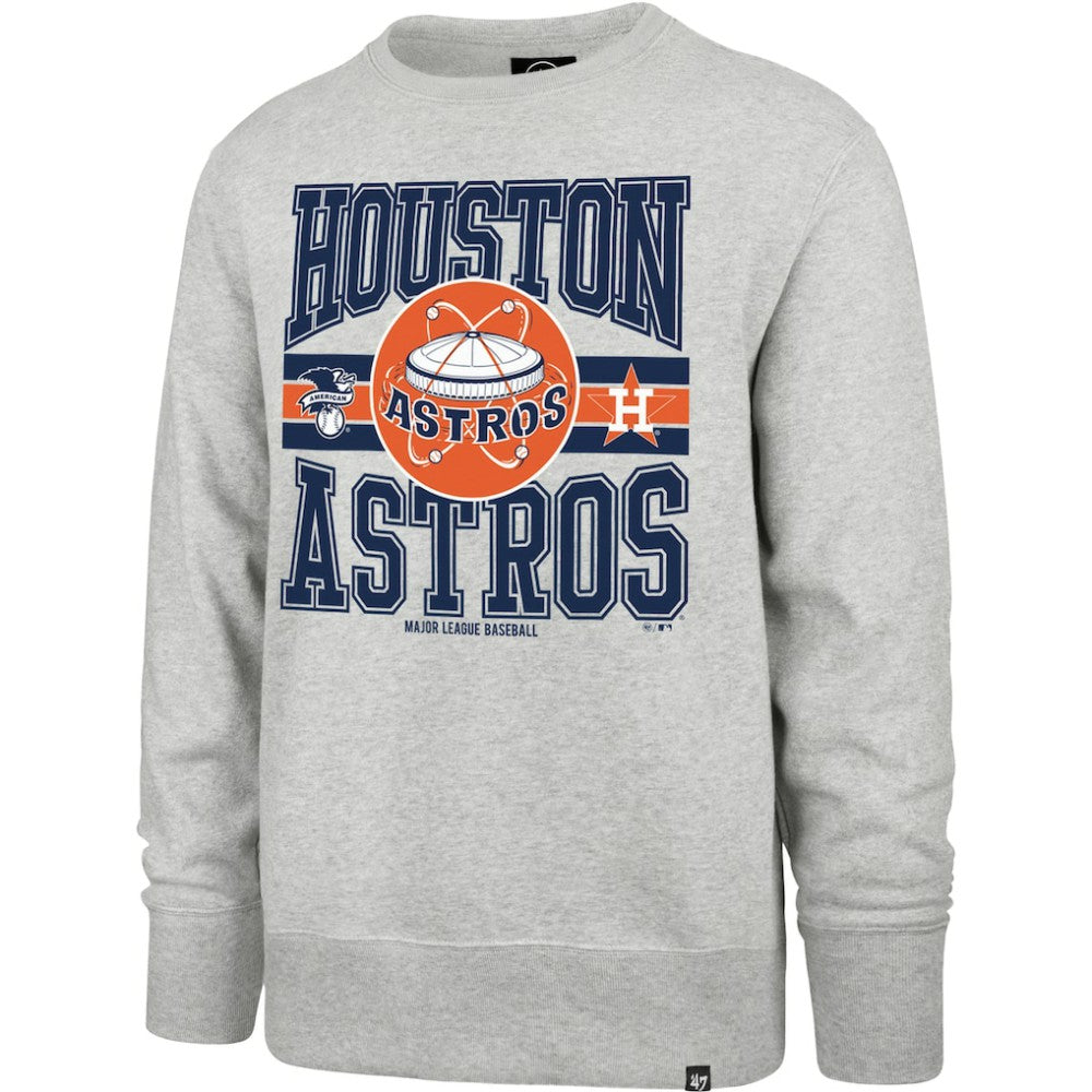 Gray Houston Astros '47 Letters Headline Pullover Sweatshirt
