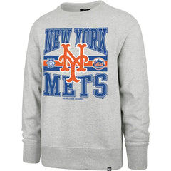 Gray New York Mets '47 Letters Headline Pullover Sweatshirt