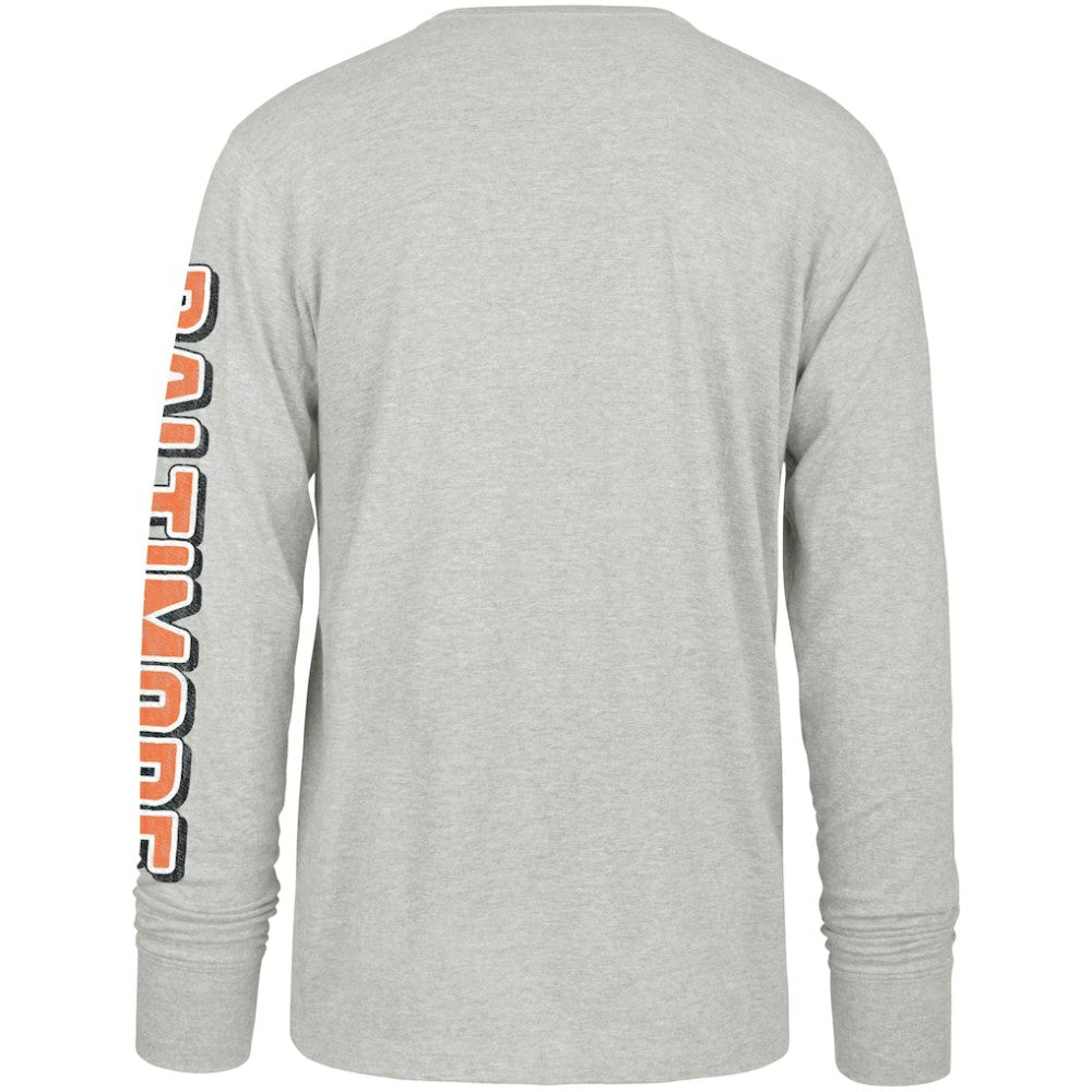 Gray Baltimore Orioles '47 Fair Ball Franklin Long Sleeve T-Shirt