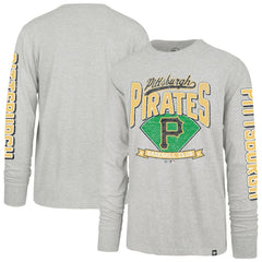 Gray Pittsburgh Pirates '47 Fair Ball Franklin Long Sleeve T-Shirt