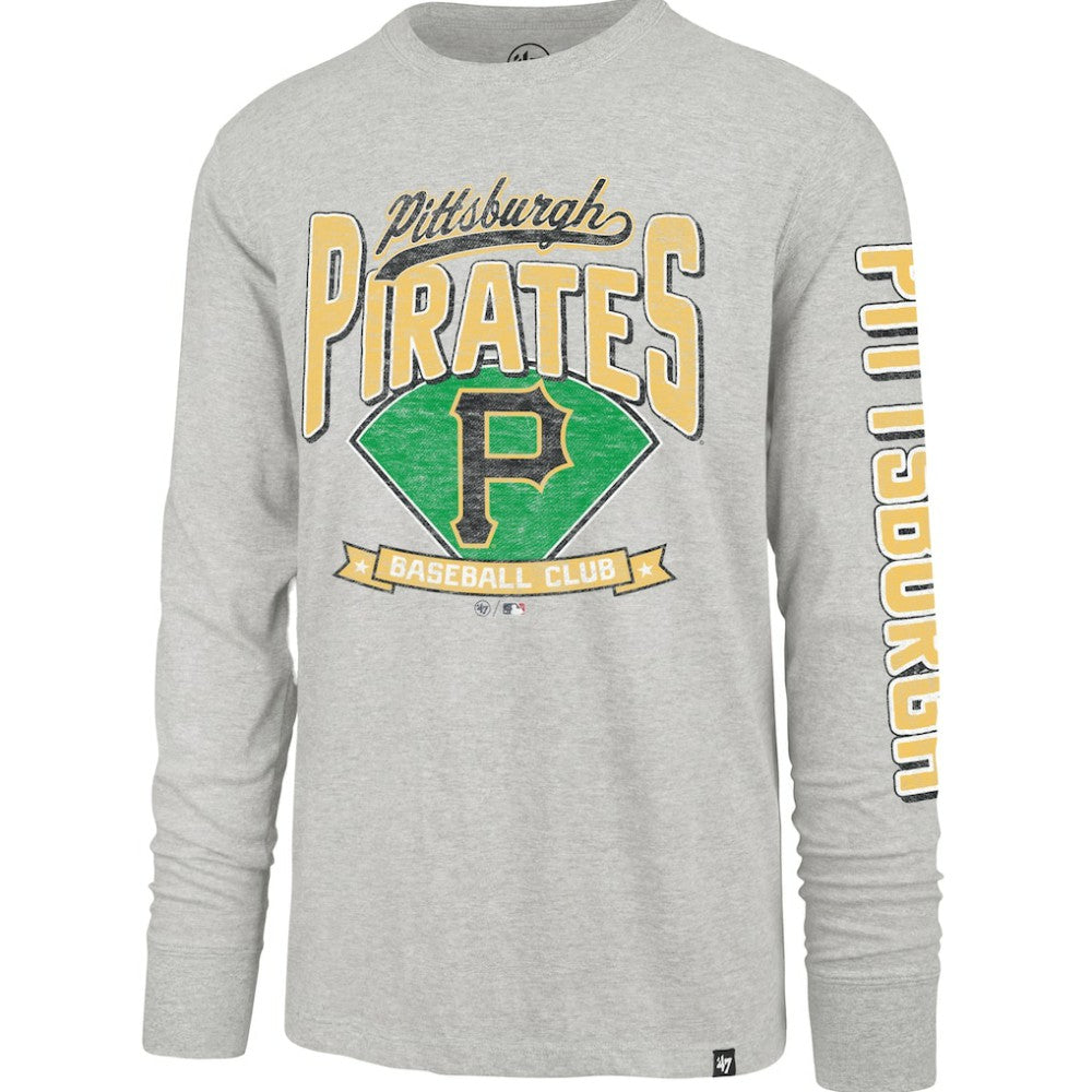 Gray Pittsburgh Pirates '47 Fair Ball Franklin Long Sleeve T-Shirt