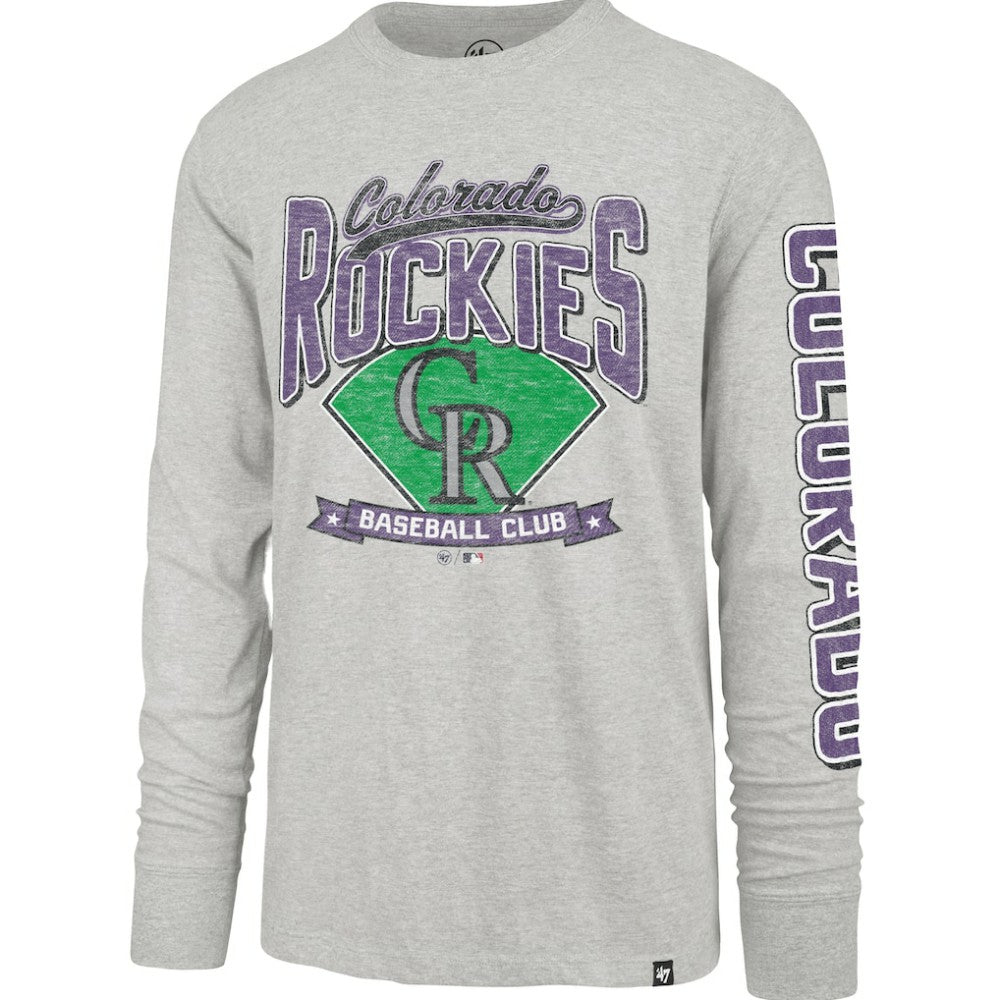 Gray Colorado Rockies '47 Fair Ball Franklin Long Sleeve T-Shirt