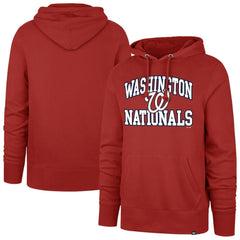 Red Washington Nationals '47  Velocity Headline Pullover Hoodie