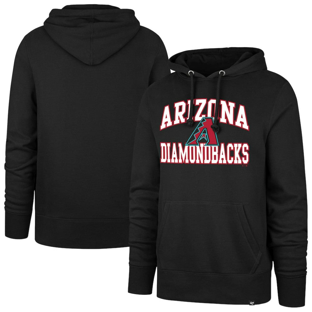 Black Arizona Diamondbacks '47  Velocity Headline Pullover Hoodie