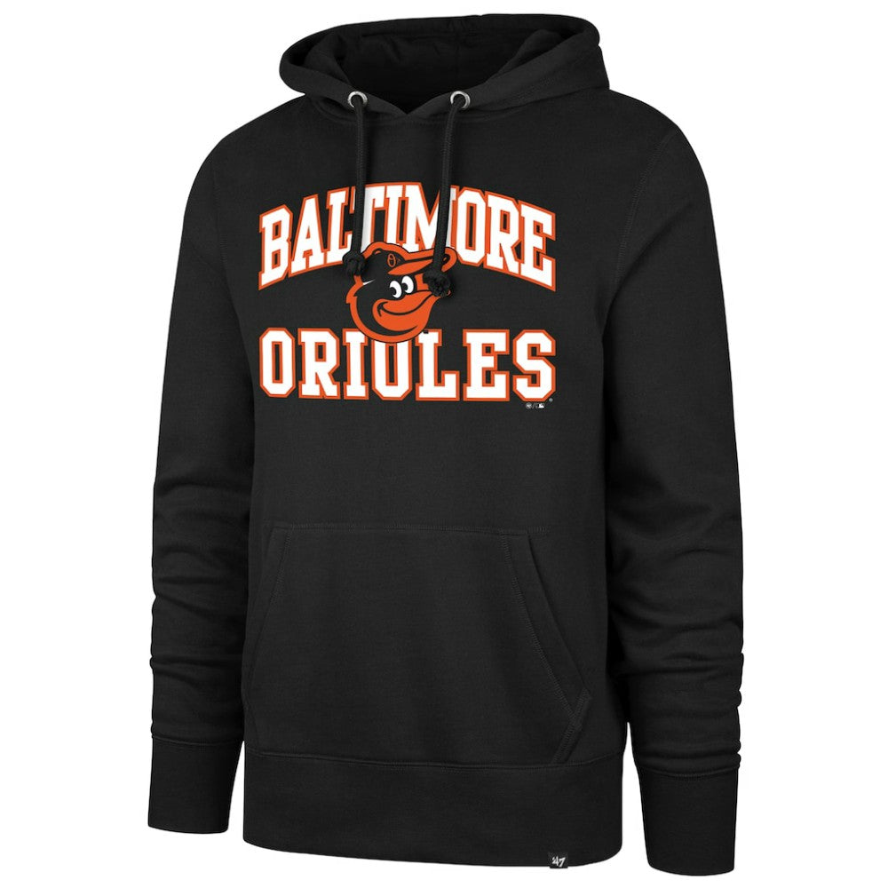 Black Baltimore Orioles '47  Velocity Headline Pullover Hoodie